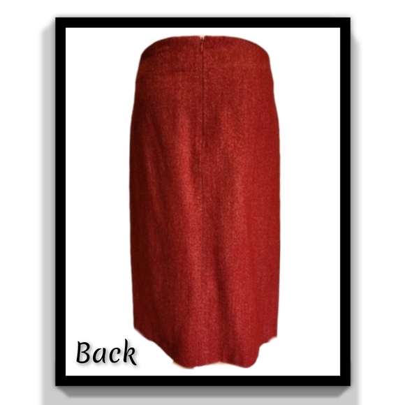 BCBGMaxAzria Wool-Blend Pencil Skirt with Stitch Embroidery - Picture 4 of 16